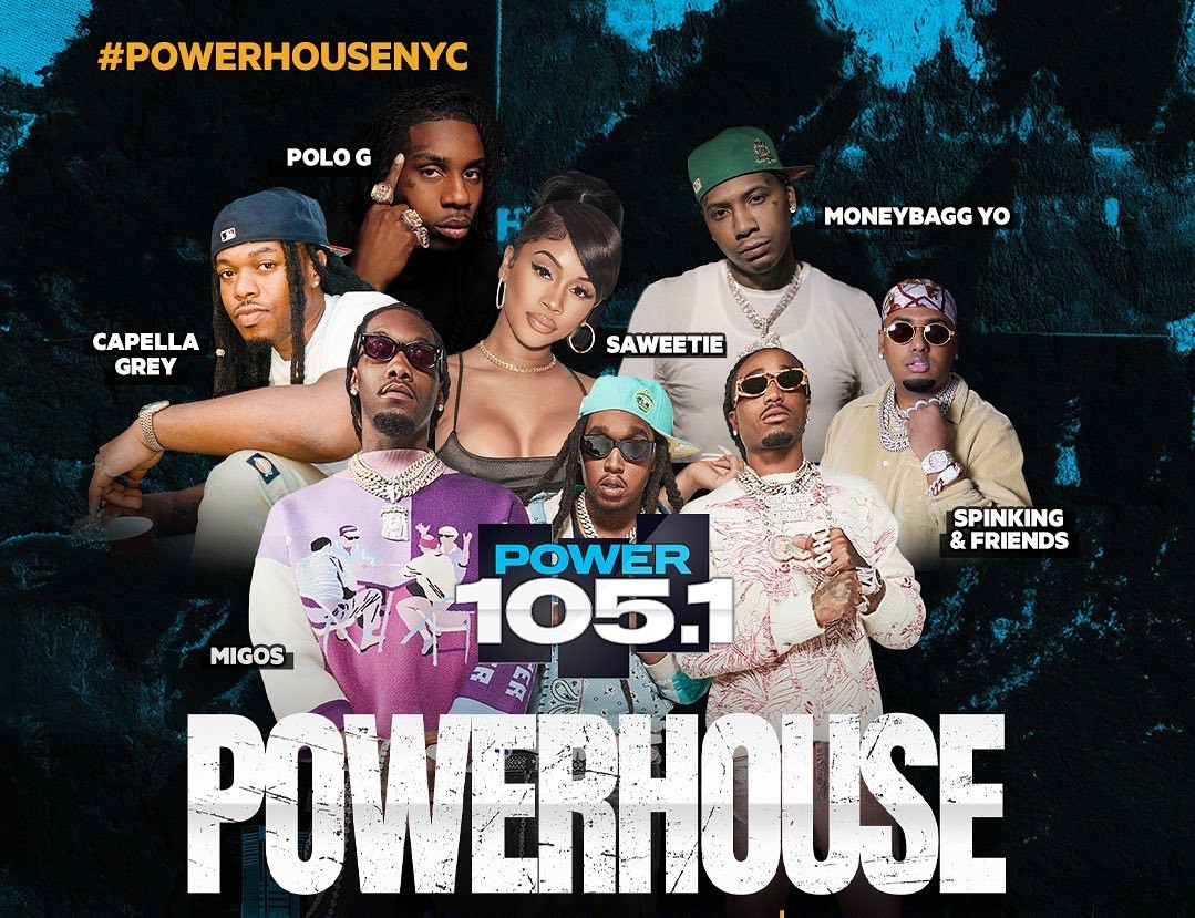 Power 105.1 Announces 2021 Powerhouse Lineup feat. Moneybagg Yo, Migos
