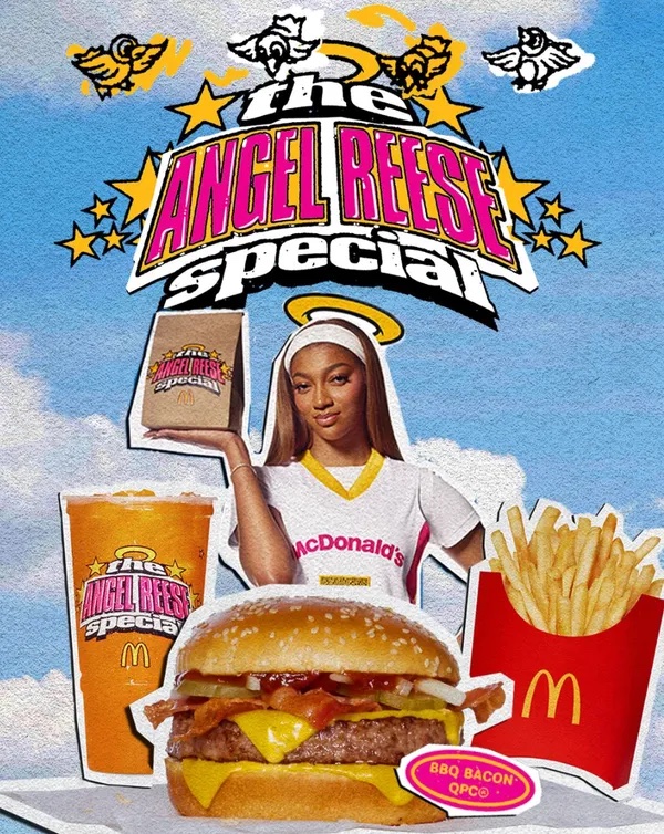 angel reese mcdonald's deal